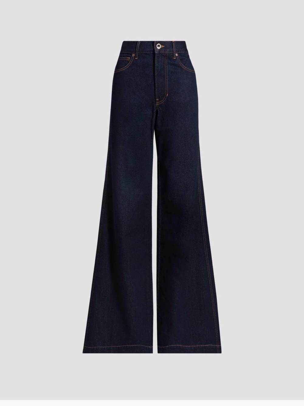 Veronica Beard Kasey High Rise Wide Leg Jeans Indigo Rinse Size 28